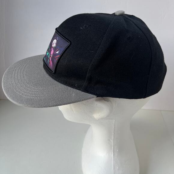 Demon Slayer Tanjiro and Nezuko Snapback Cap Hat Black Gray Adjustable One Size - Picture 3 of 12
